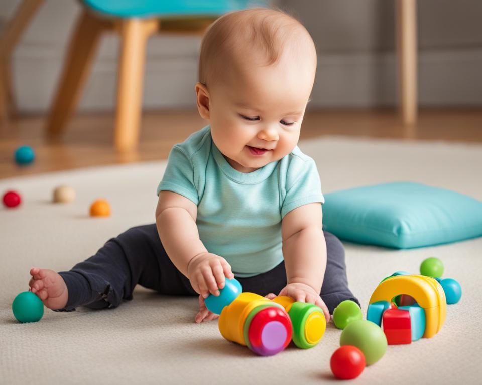 Veilig speelgoed voor baby's ontwikkeling