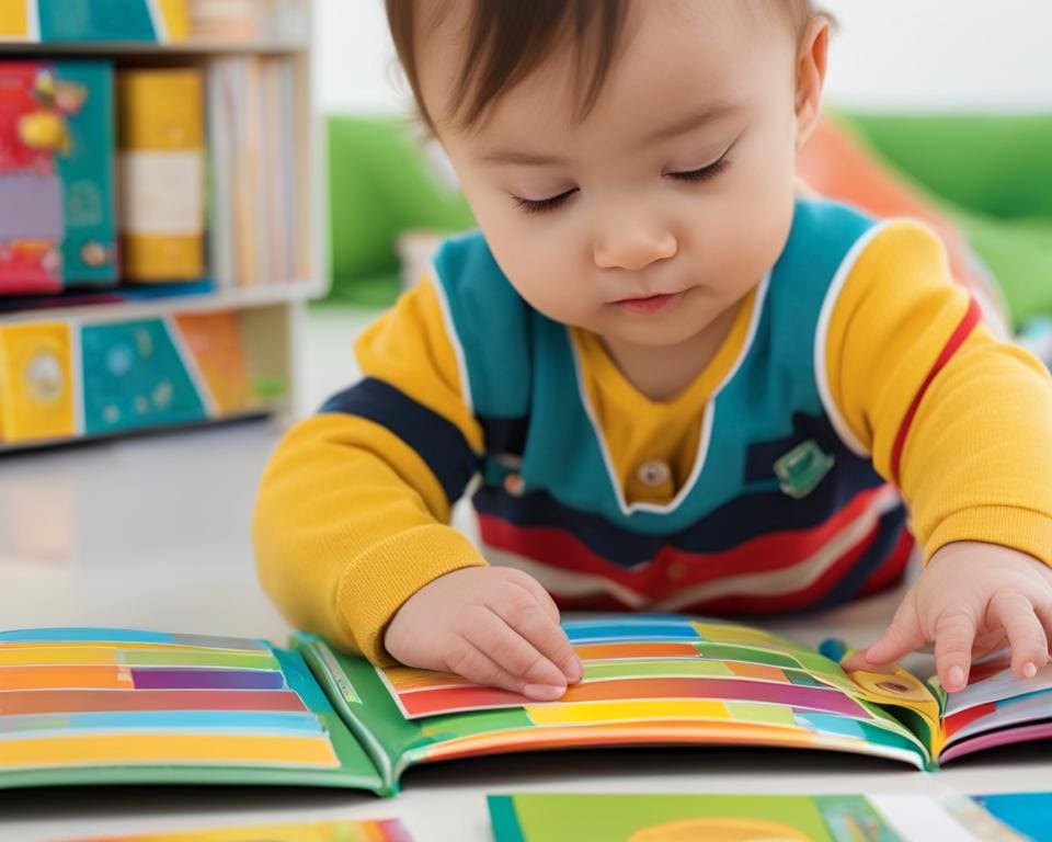 babyboekjes en visuele stimulatie