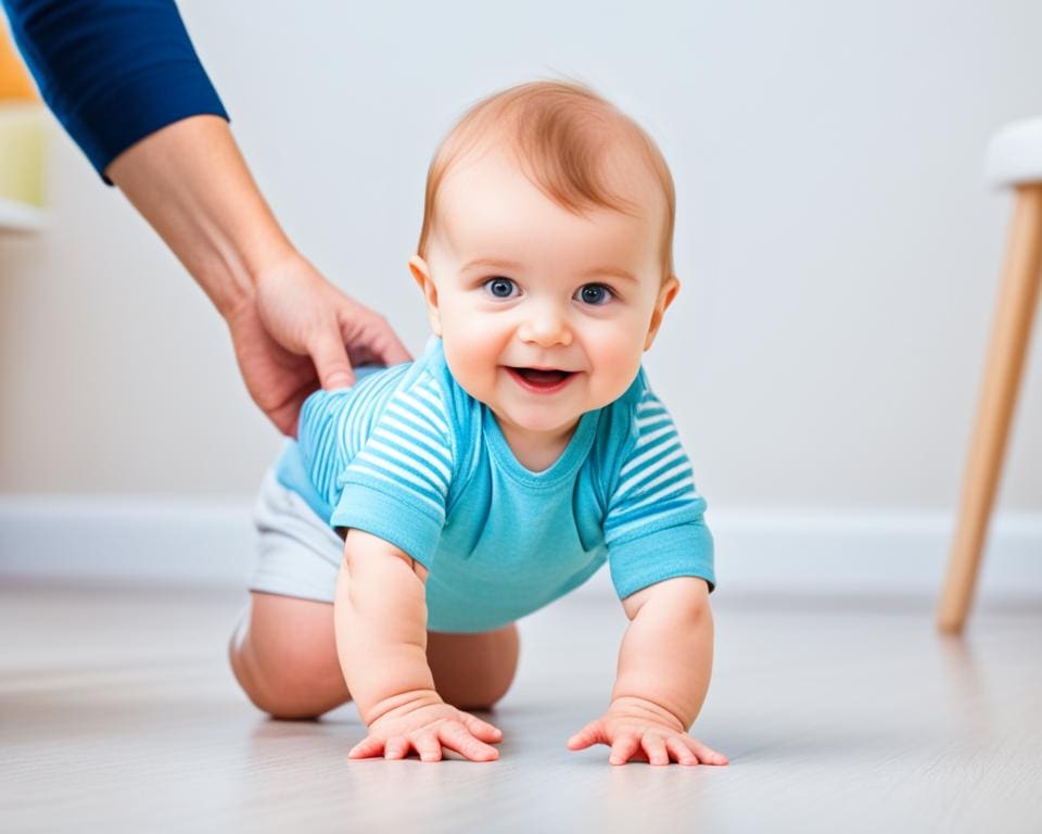 hoe baby leren lopen