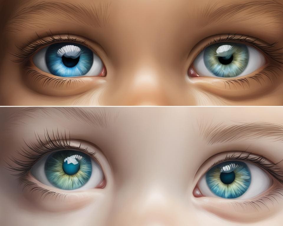 oogkleur ontwikkeling baby