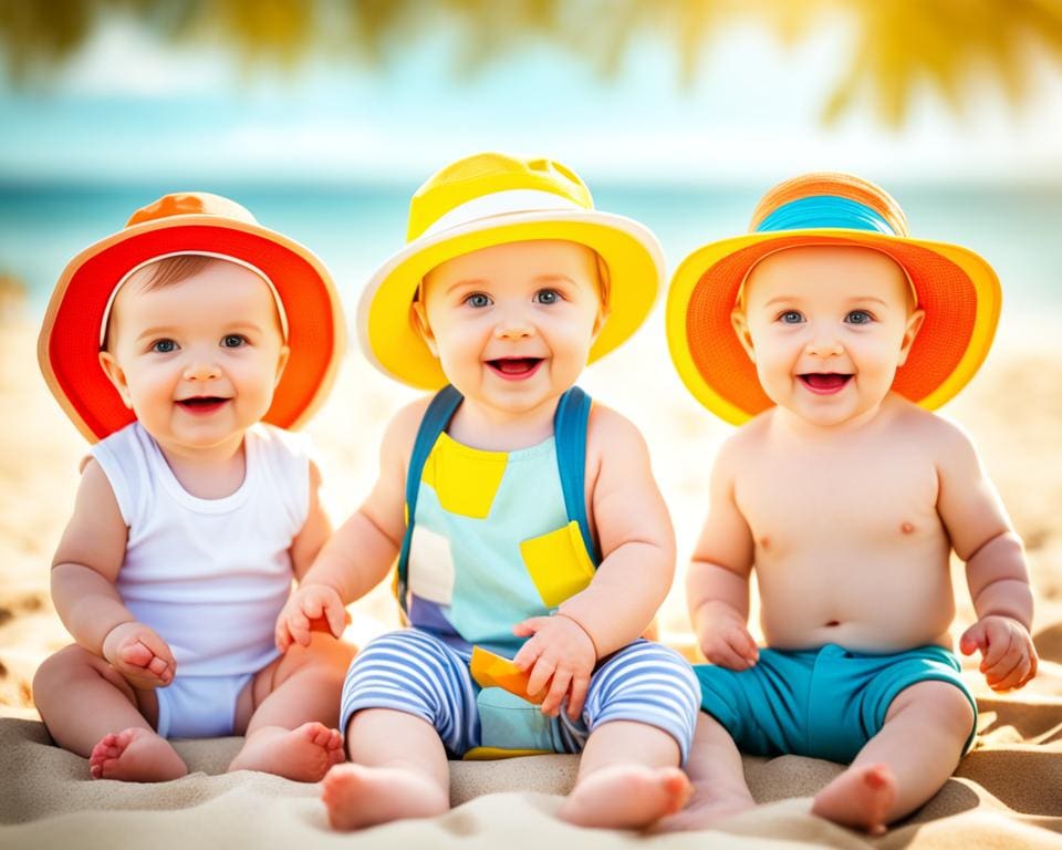 Trendy zonnehoedjes voor baby's