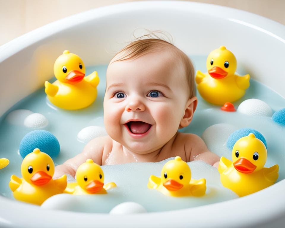 hoe lang mag een baby in bad
