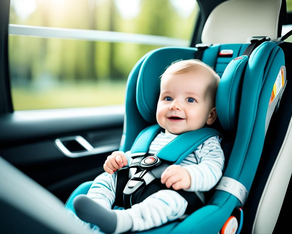 hoe lang mag een baby in een autostoel