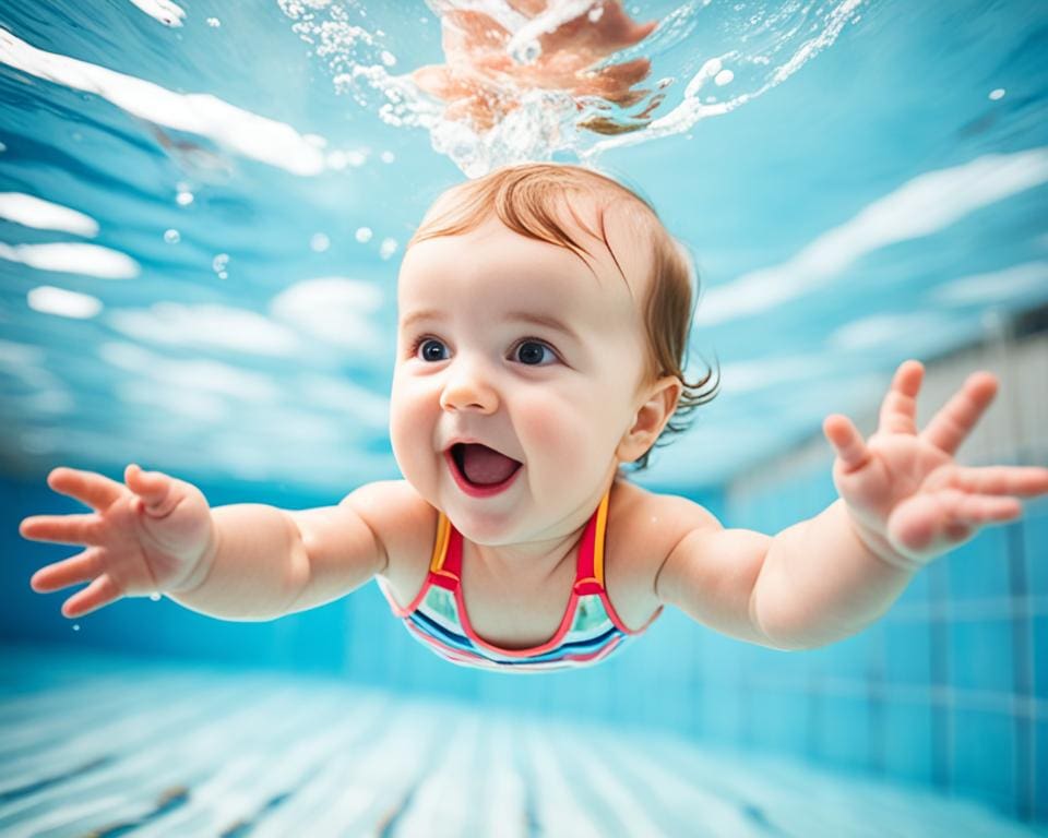 welke leeftijd baby zwemmen