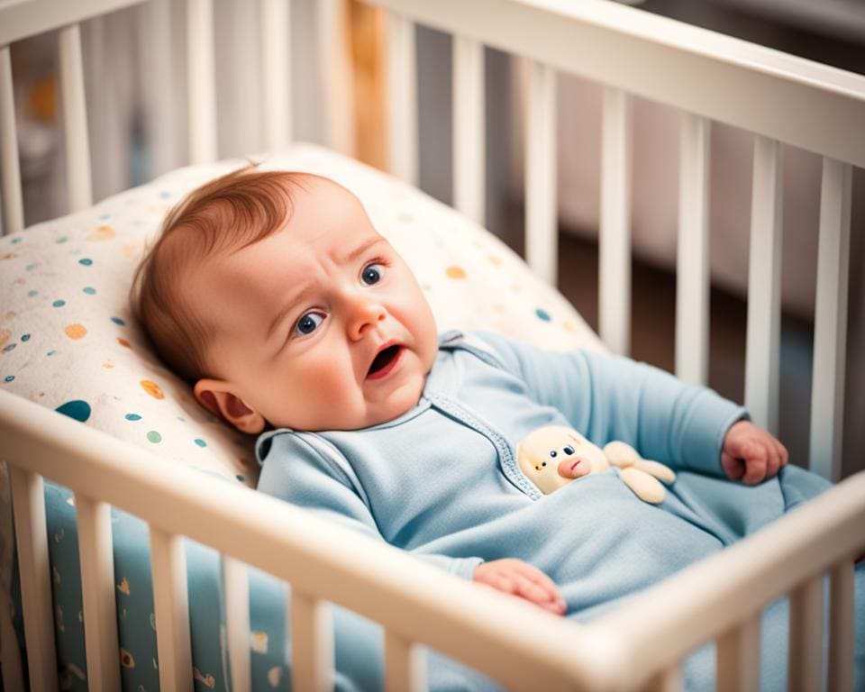 hoe lang baby laten huilen bij inslapen