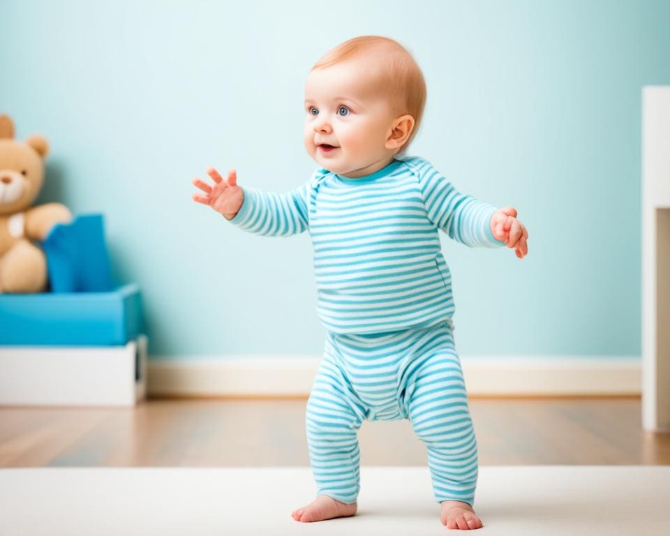 hulp bij leren lopen baby