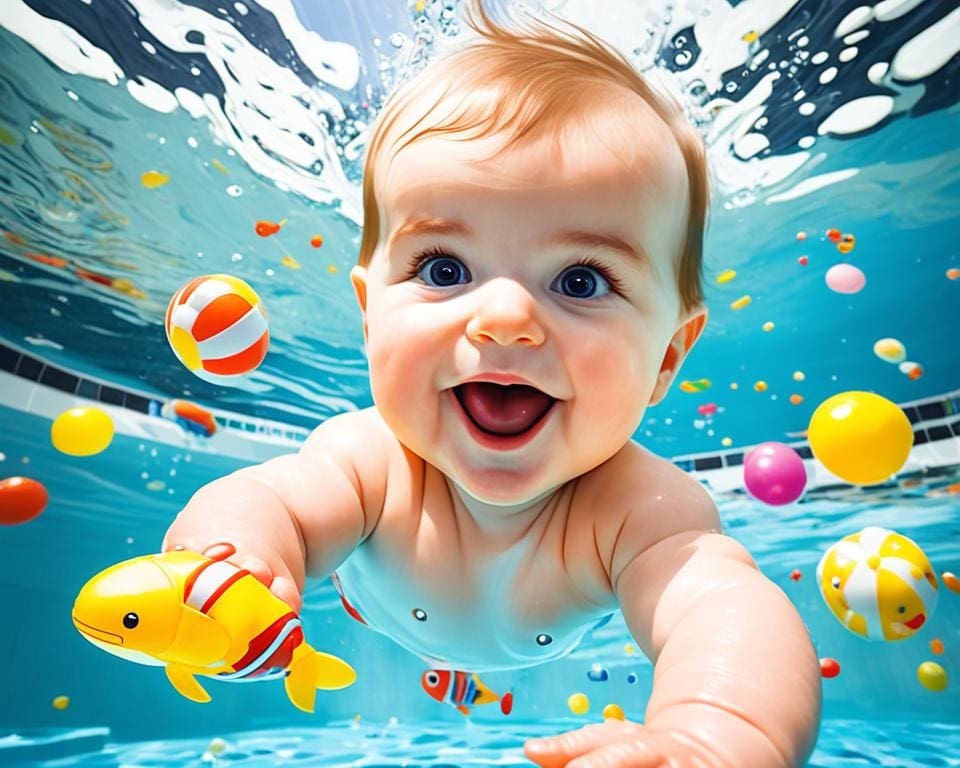 vanaf wanneer baby zwemmen