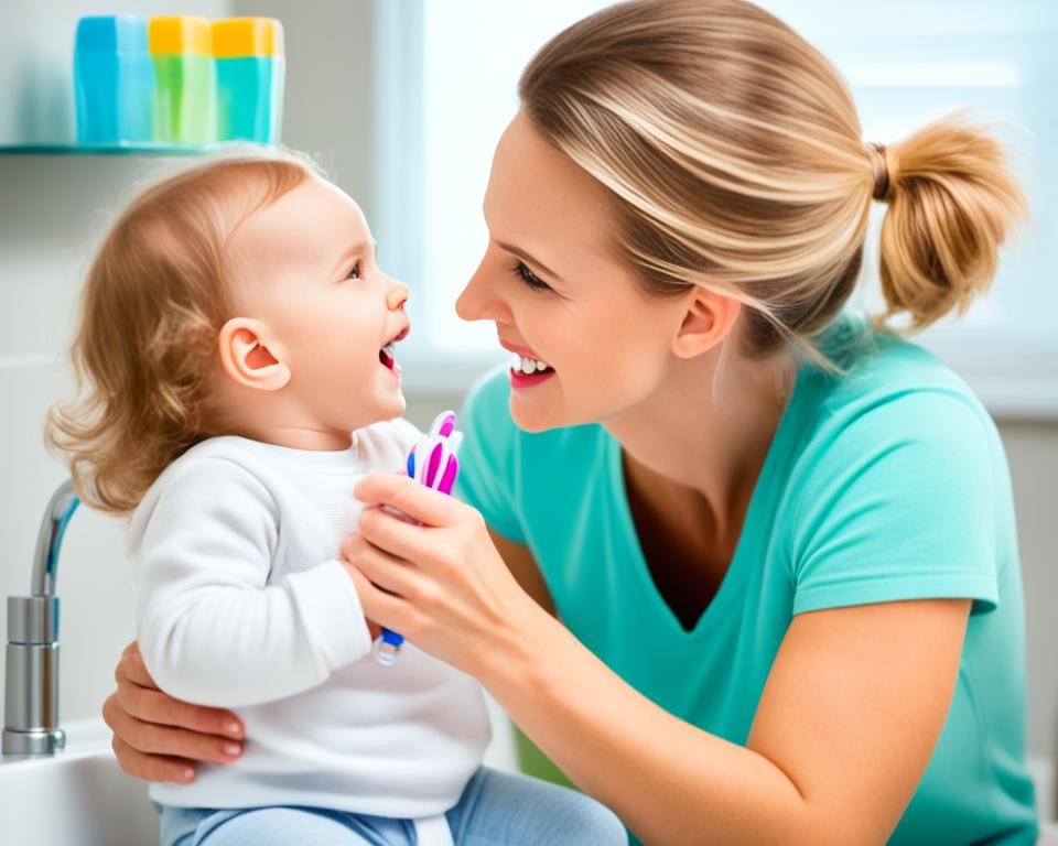wanneer tanden poetsen baby