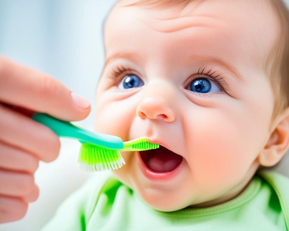 tanden poetsen baby