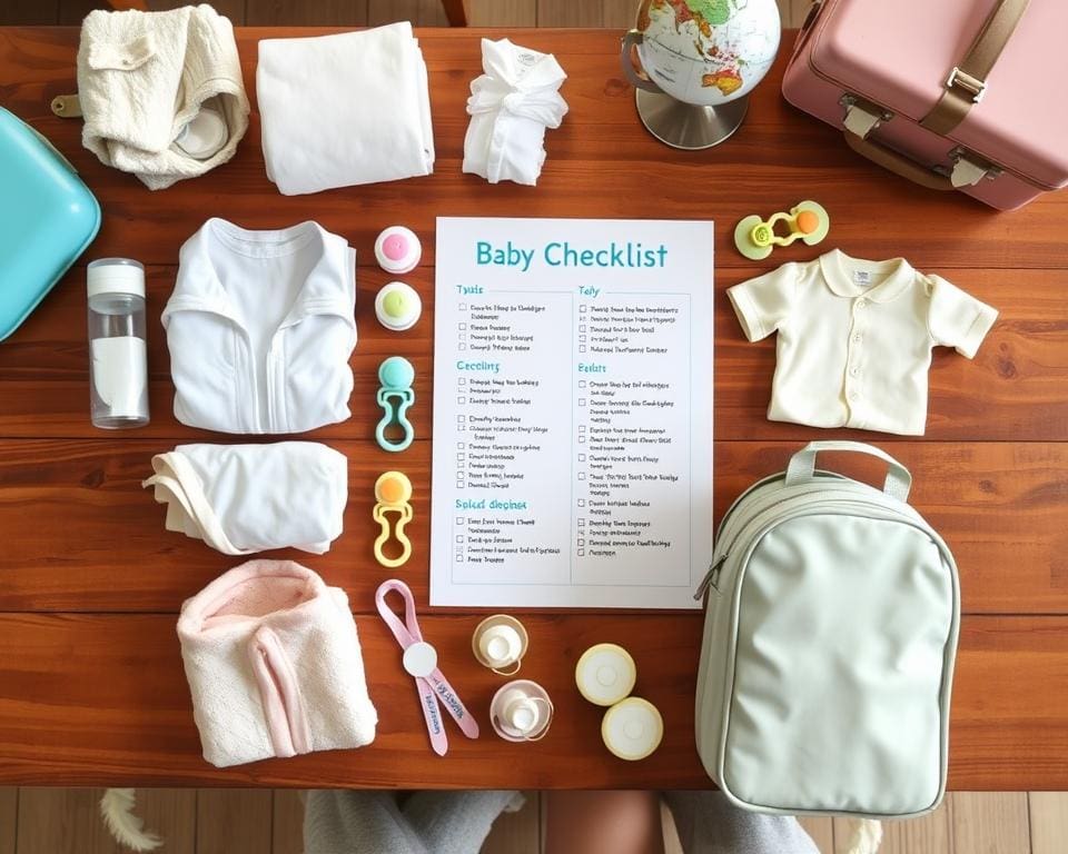 Baby reis checklist